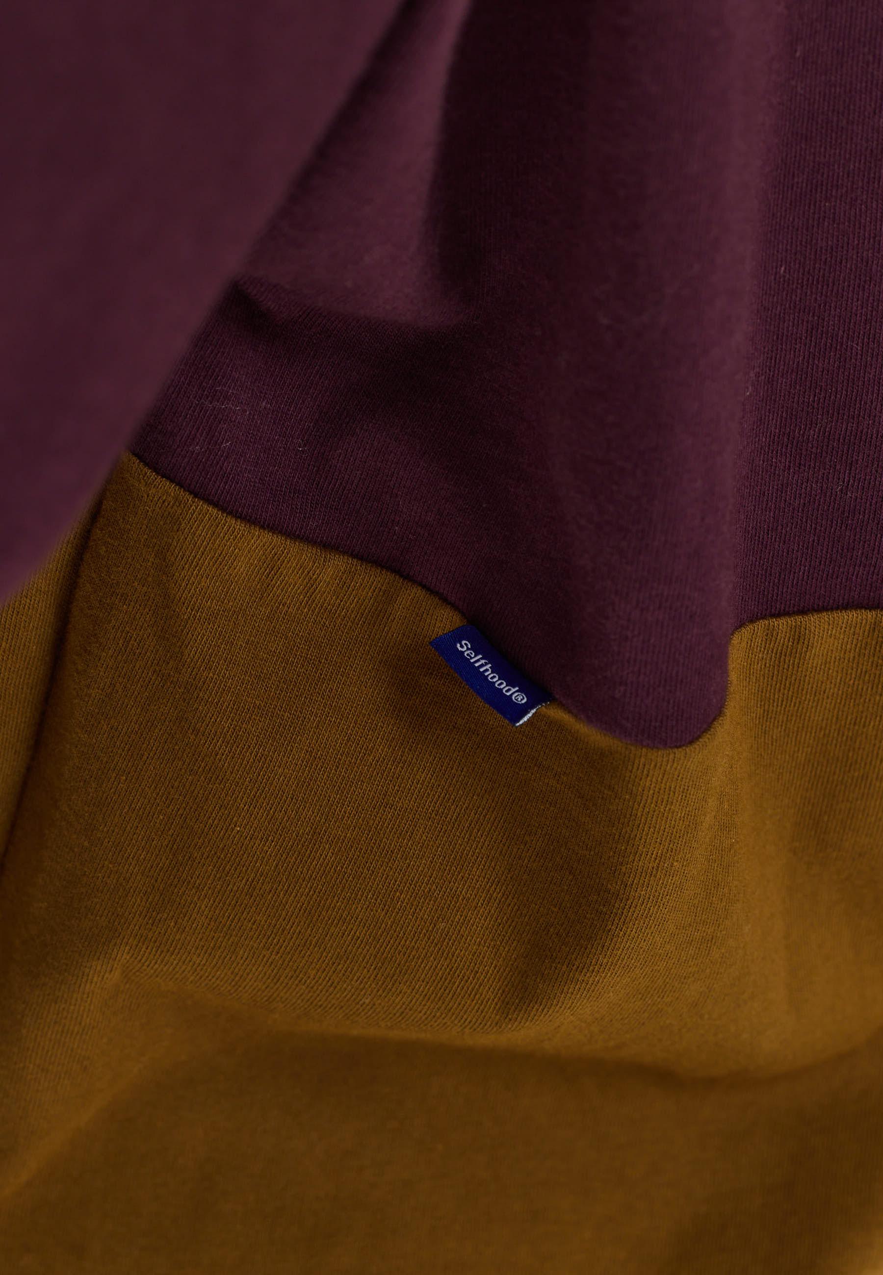 Selfhood Oversized T-Shirt Burgundy Damen Colorblocking burgunder